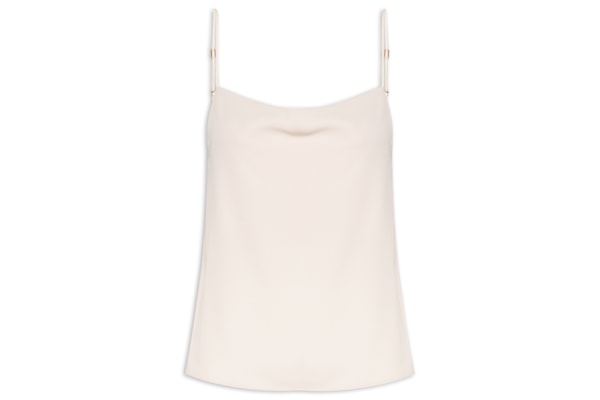 Blusa Feminina de Alças em Crepe – Bege