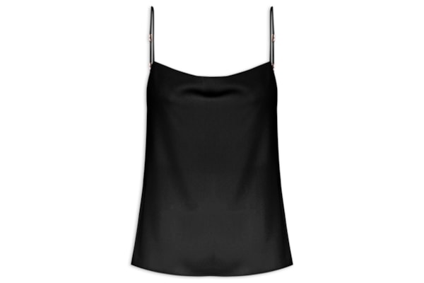 Blusa Feminina de Alças em Crepe – Preto
