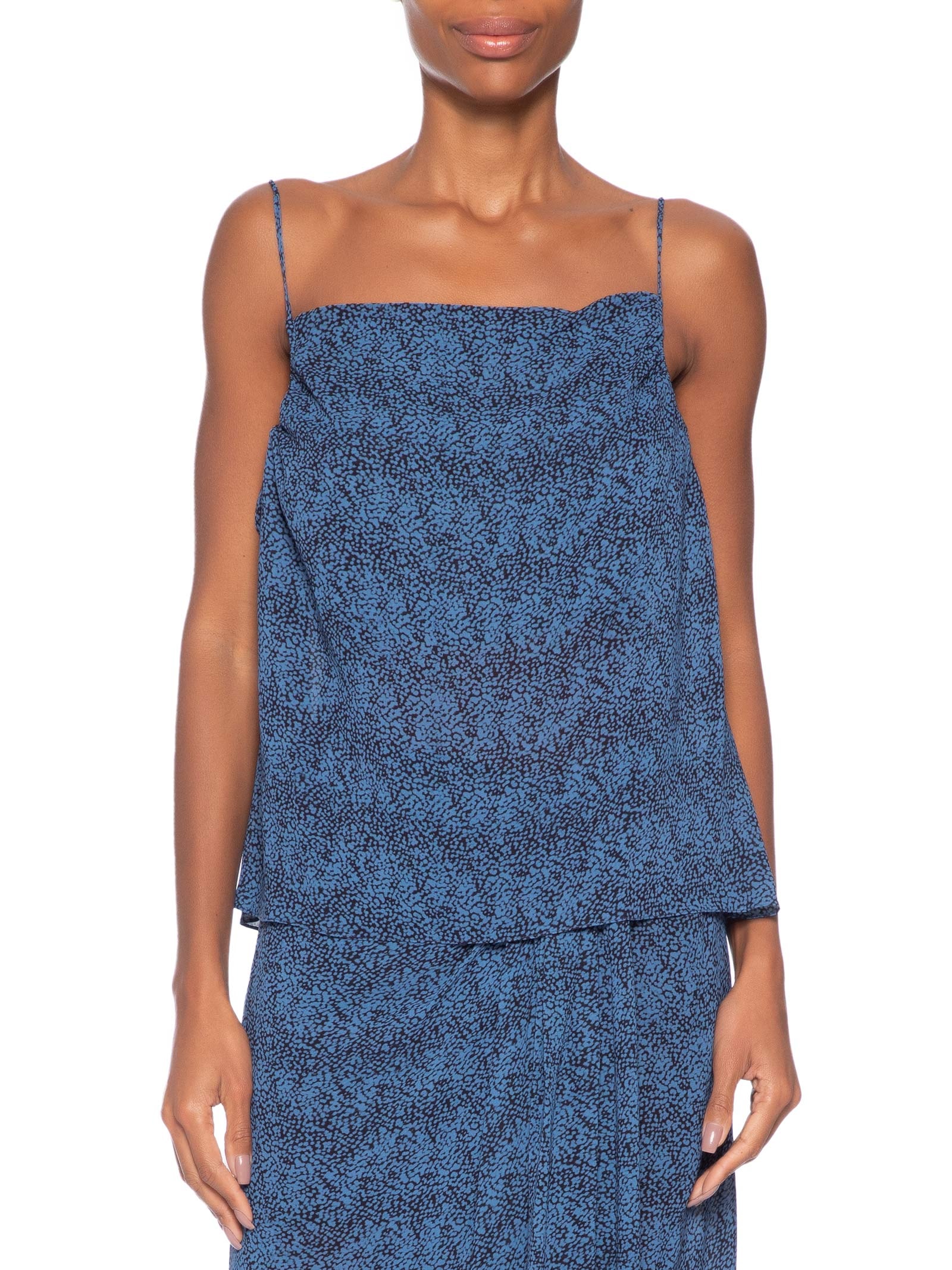 Blusa Feminina de Alcinha Micro Cosmos Azul Animale