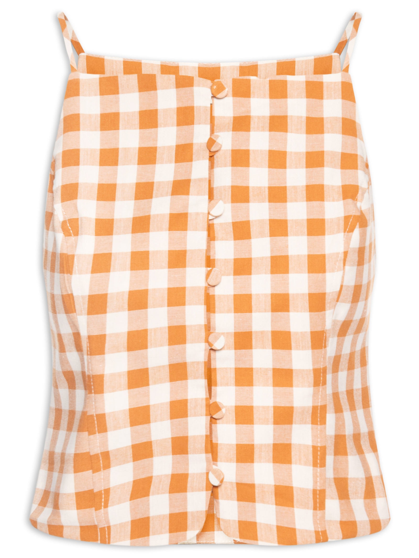 Blusa Feminina De Algodão Xadrez Bege Dress To