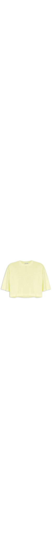 Blusa Feminina De Malha Básica Cropped - Verde