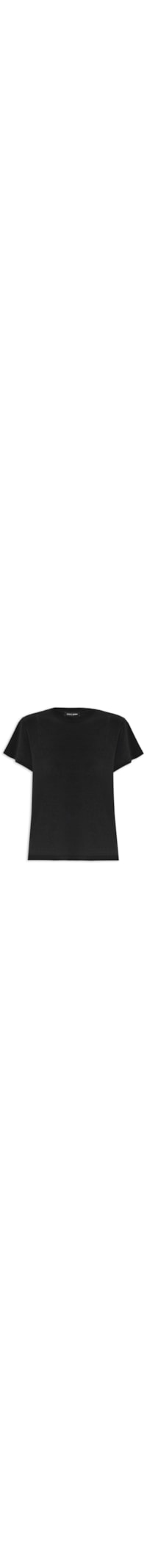 Blusa Feminina De Malha Básica Decote Redondo - Preto