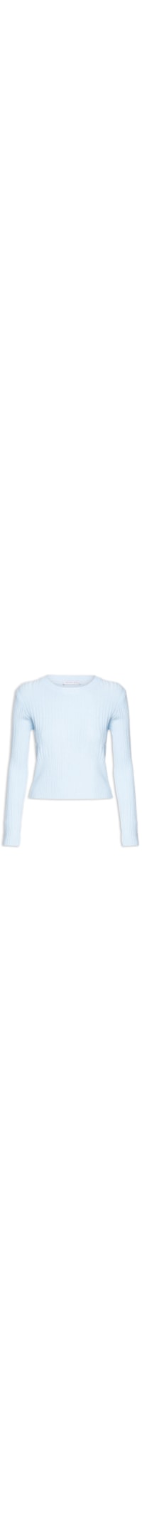 Blusa Feminina de Manga Longa em Tricot - Azul