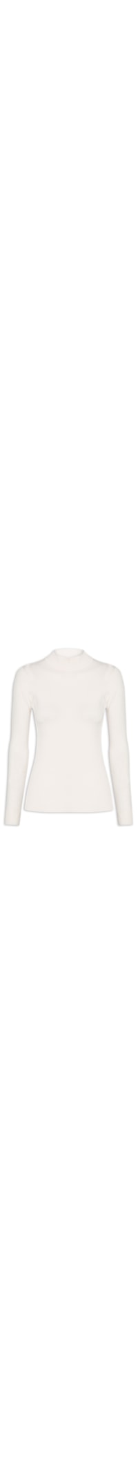 Blusa Feminina De Manga Longa Em Tricot - Off White