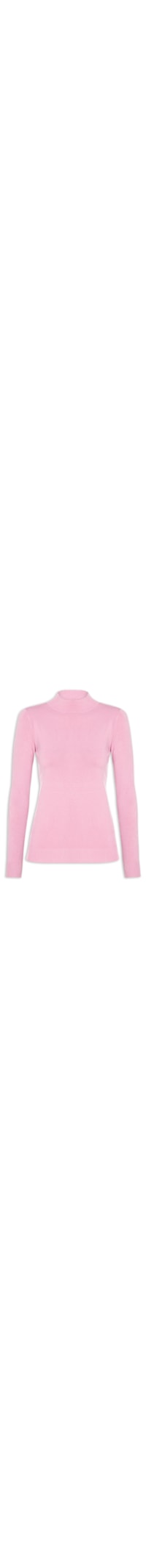 Blusa Feminina De Manga Longa Em Tricot - Rosa