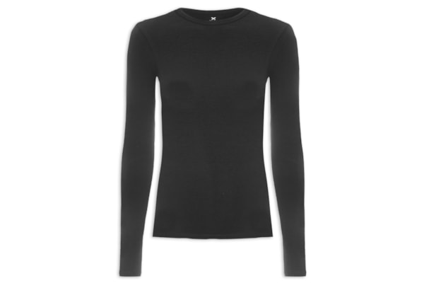 Blusa Feminina De Manga Longa - Preto 