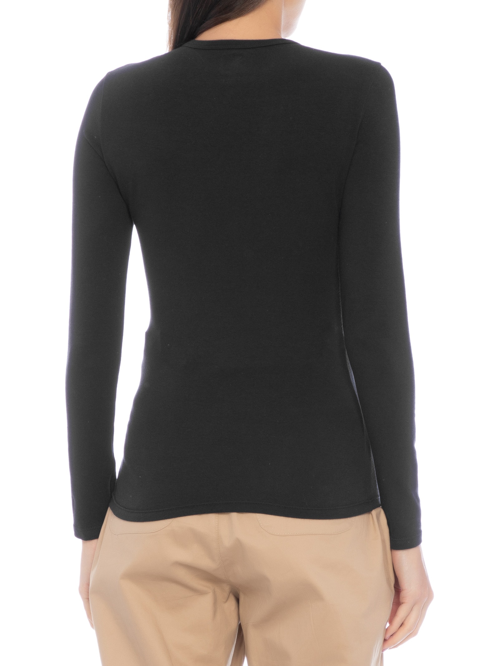 Blusa Feminina De Manga Longa Preto  Hering