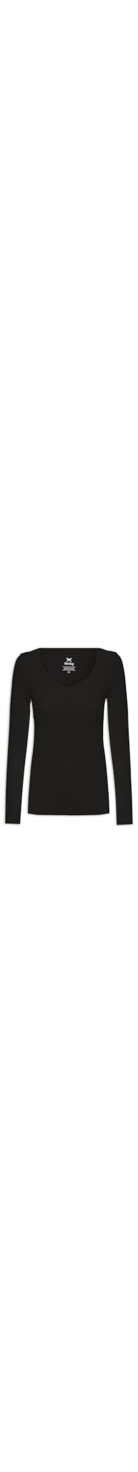 Blusa Feminina De Manga Longa - Preto