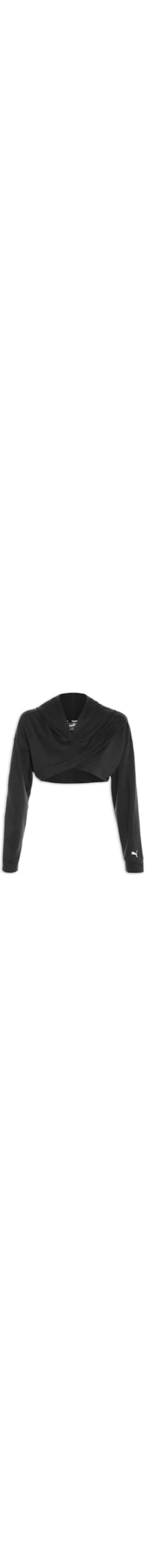 Blusa Feminina De Moletom Fit Move Cropped - Preto