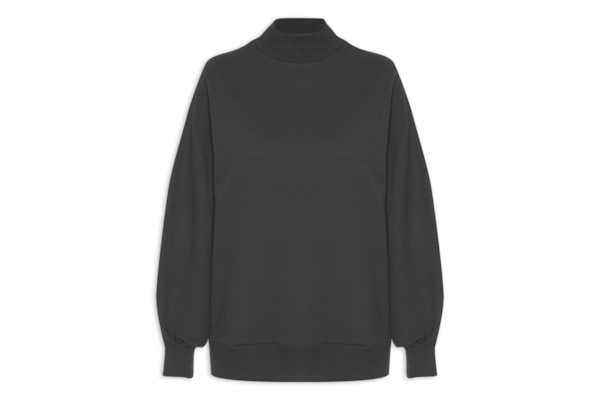 Blusa Feminina De Moletom - Preto