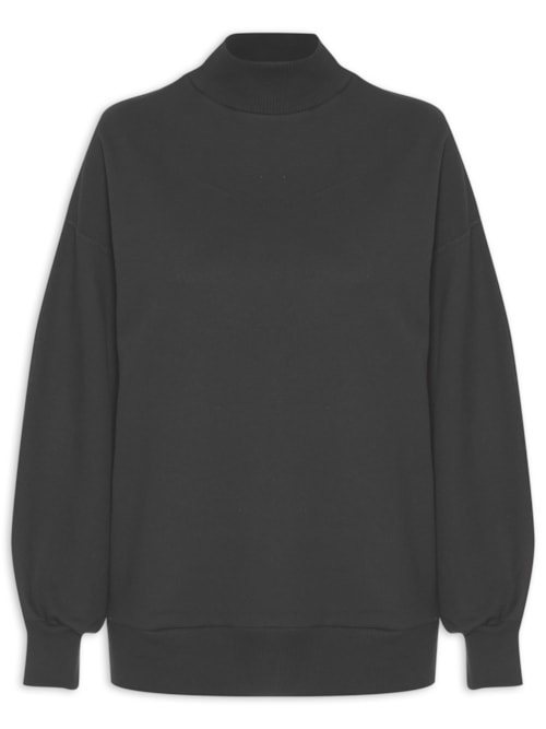 Blusa Feminina De Moletom – Preto