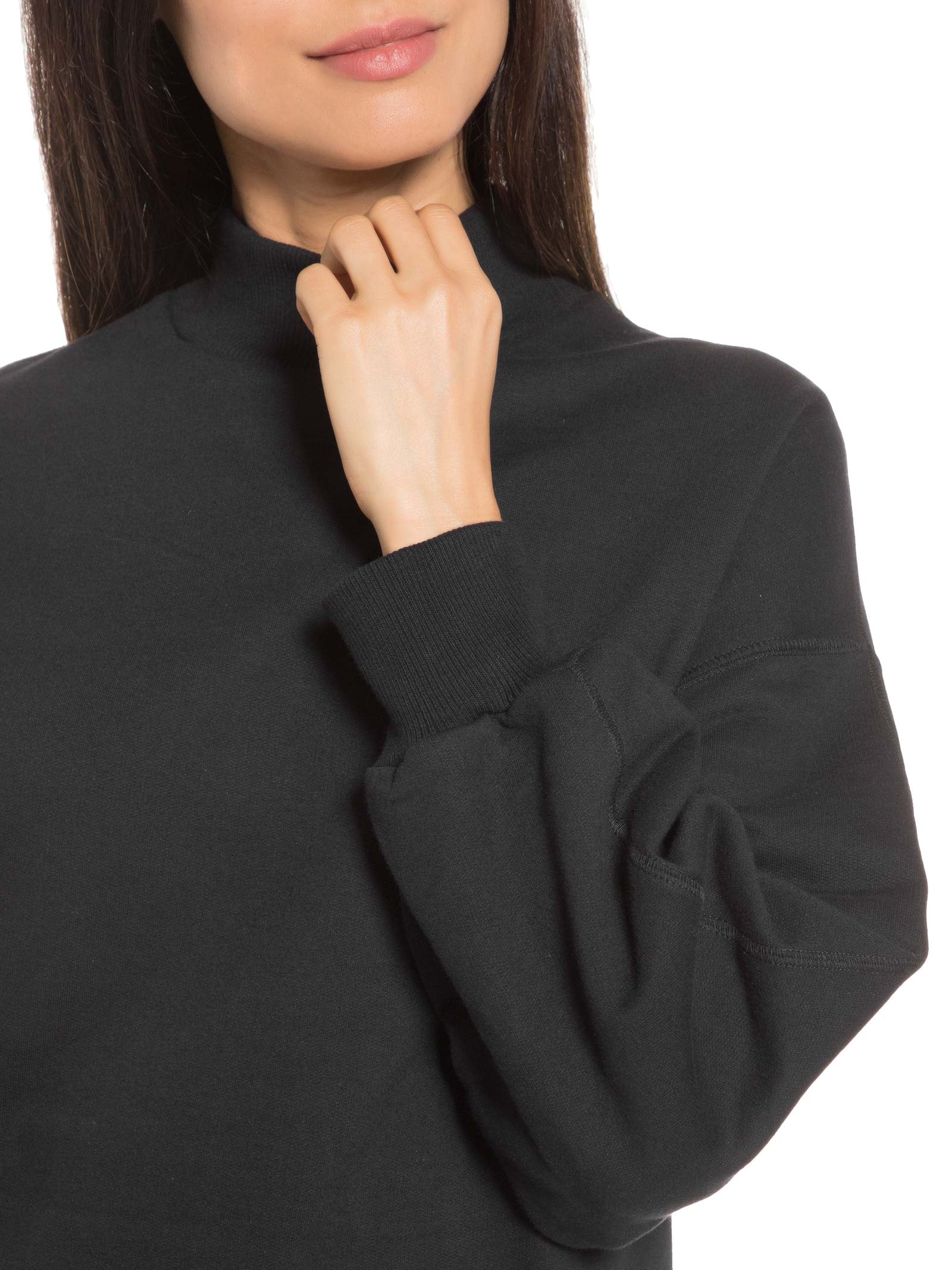 Blusa Feminina De Moletom Preto Hering