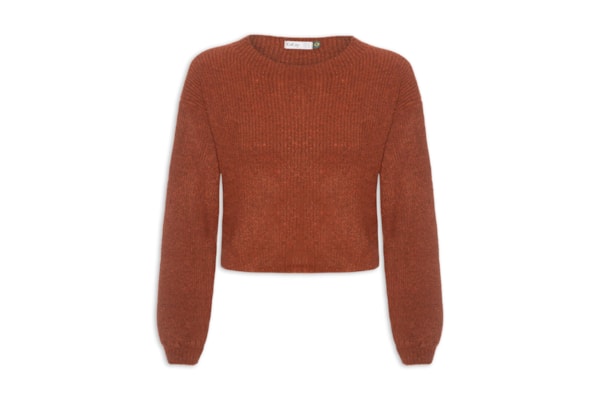 Blusa Feminina de Tricô Manga Longa - Bege