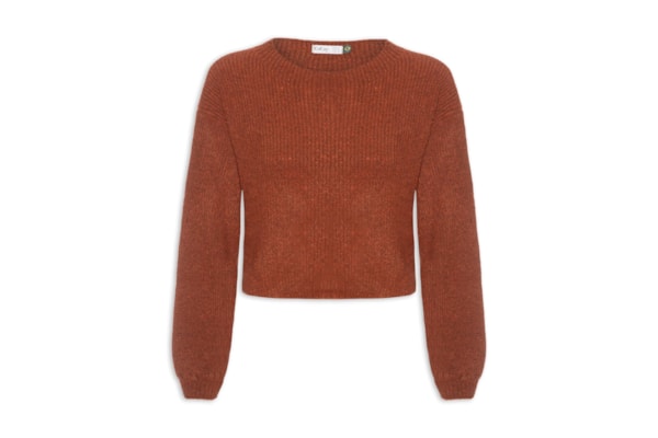 Blusa Feminina de Tricô Manga Longa - Bege