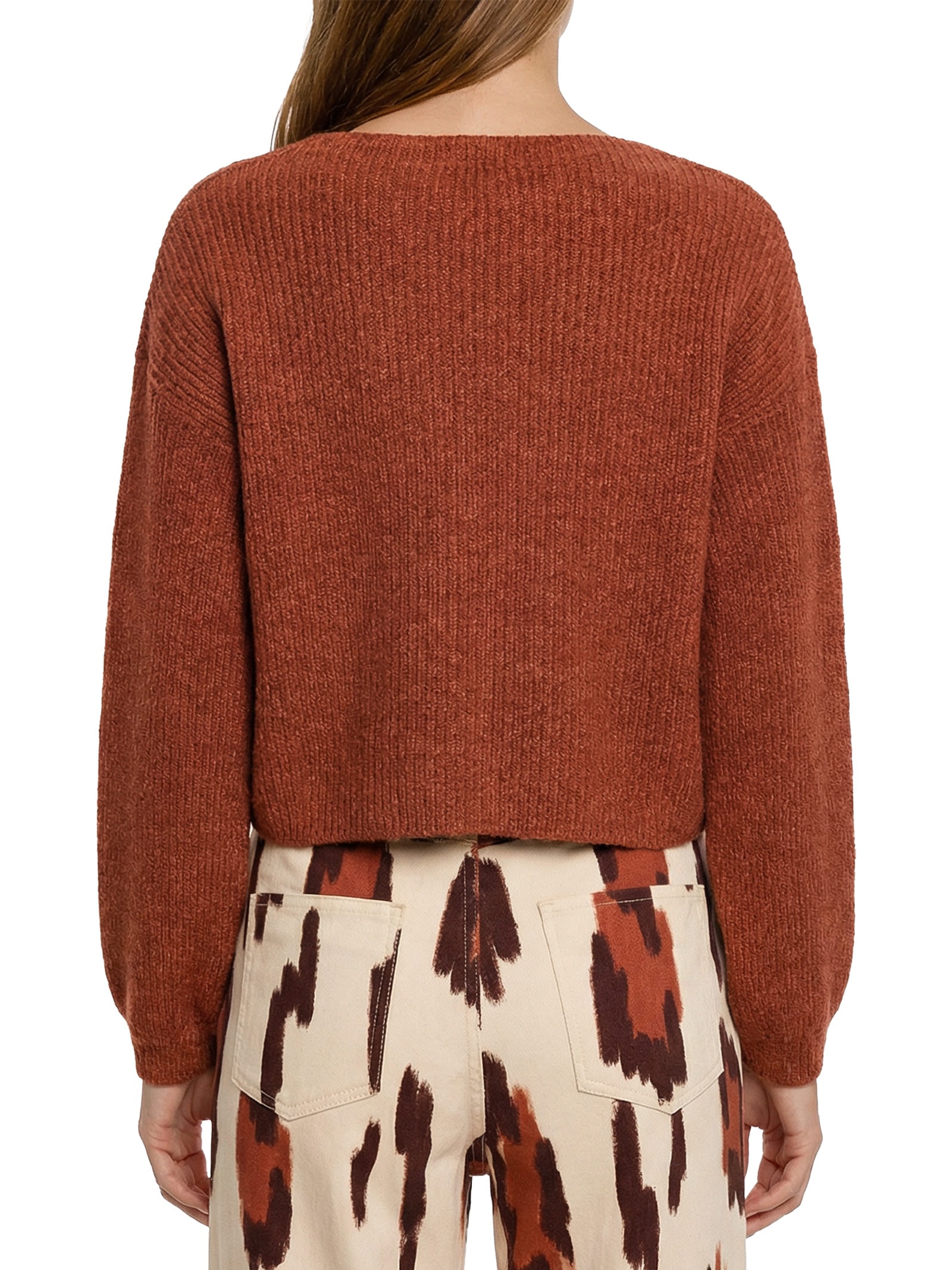 Blusa Feminina de Tricô Manga Longa Bege Cacay