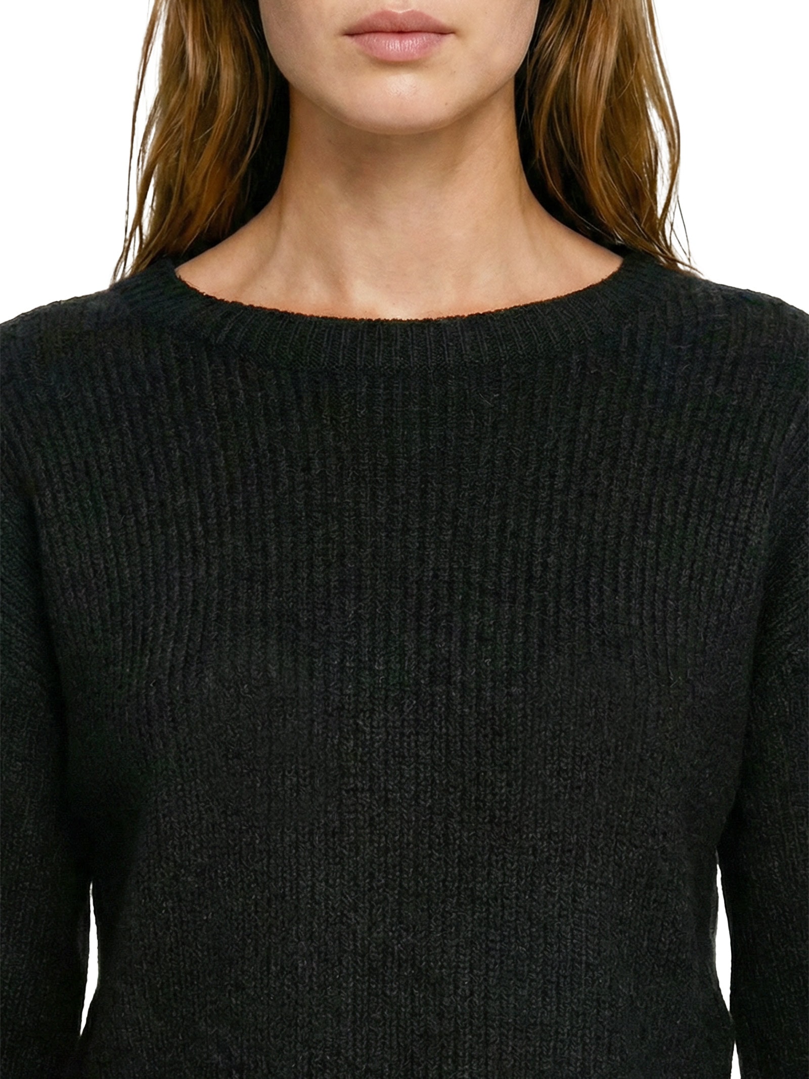 Blusa Feminina de Tricô Manga Longa Preto Cacay