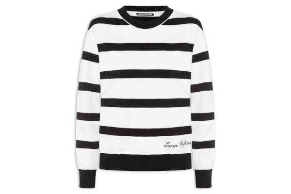 Blusa Feminina De Tricot Manga Longa - Branco
