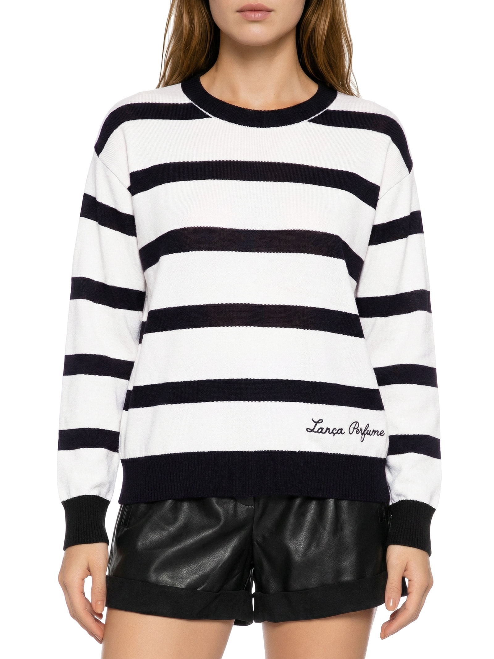 Blusa Feminina De Tricot Manga Longa Branco Lança Perfume