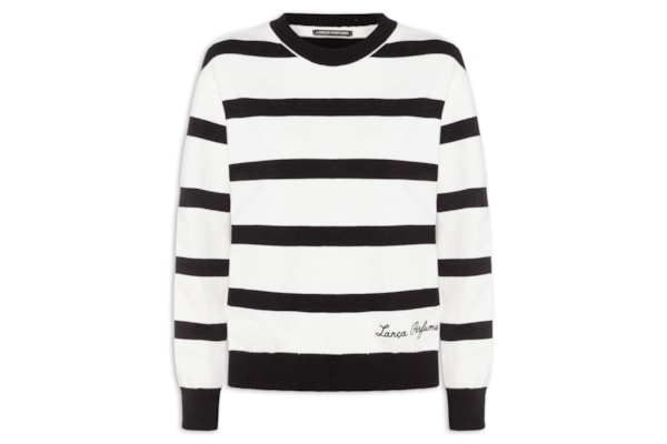 Blusa Feminina De Tricot Manga Longa - Branco