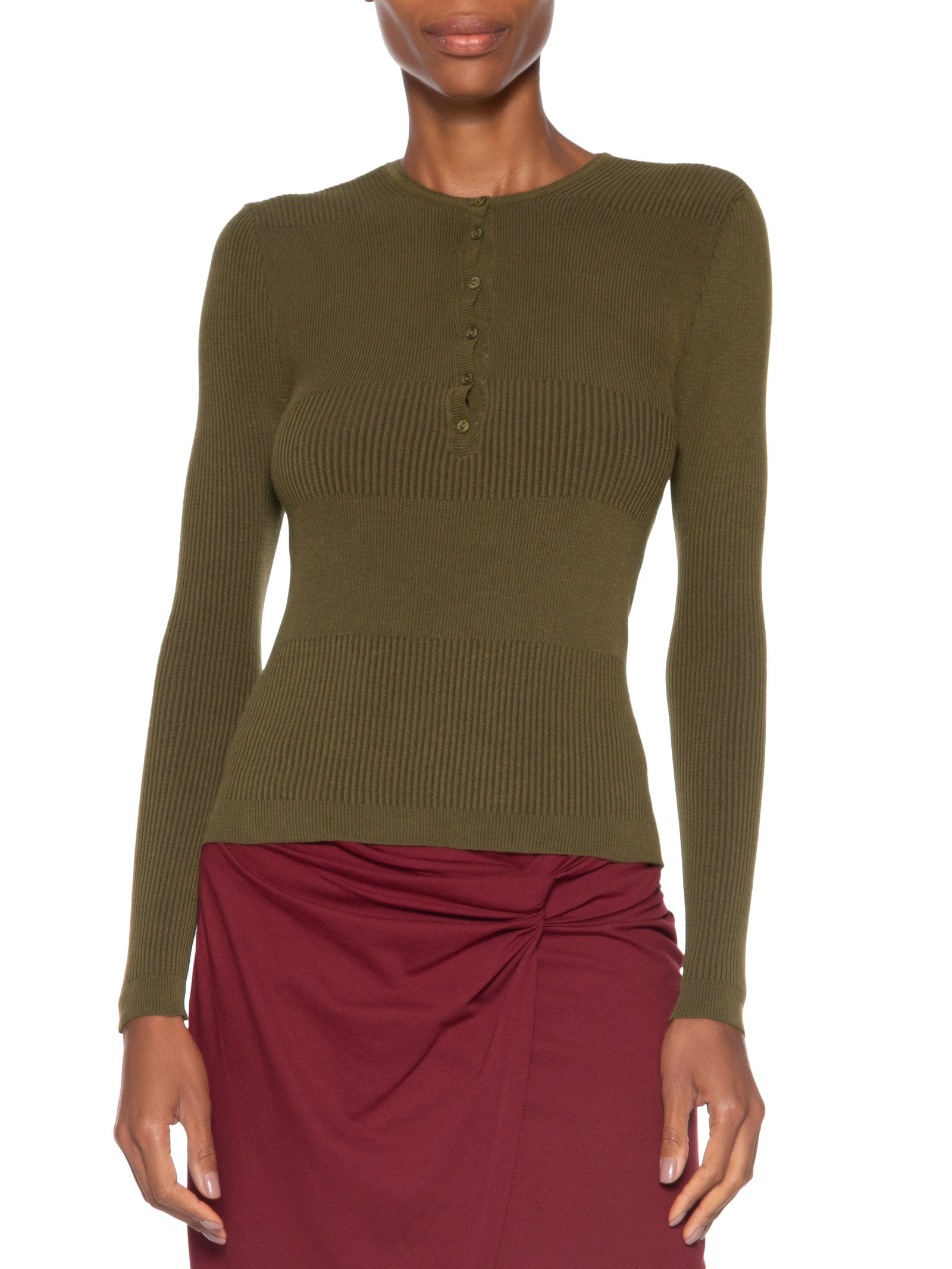 Blusa Feminina De Tricot New Bicolor Com Decote Portuguesa Verde Animale