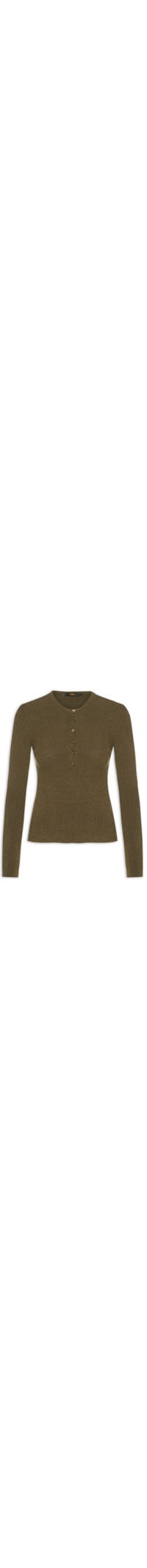 Blusa Feminina De Tricot New Bicolor Com Decote Portuguesa - Verde