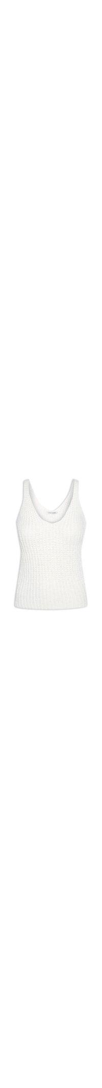 Blusa Feminina de Tricot Organza - Branco