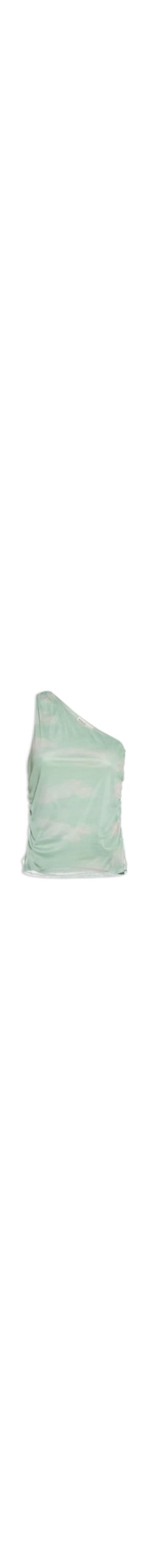 Blusa Feminina de Tule Estampada Pôr do Sol – Azul
