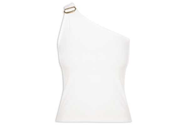 Blusa Feminina De Um Ombro Só Fivela - Branco