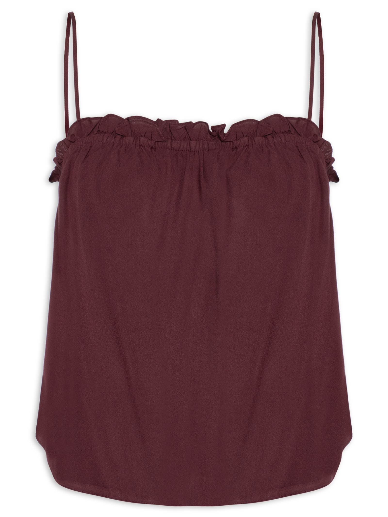 Blusa Feminina Decote Babadinho – Marrom Dress To