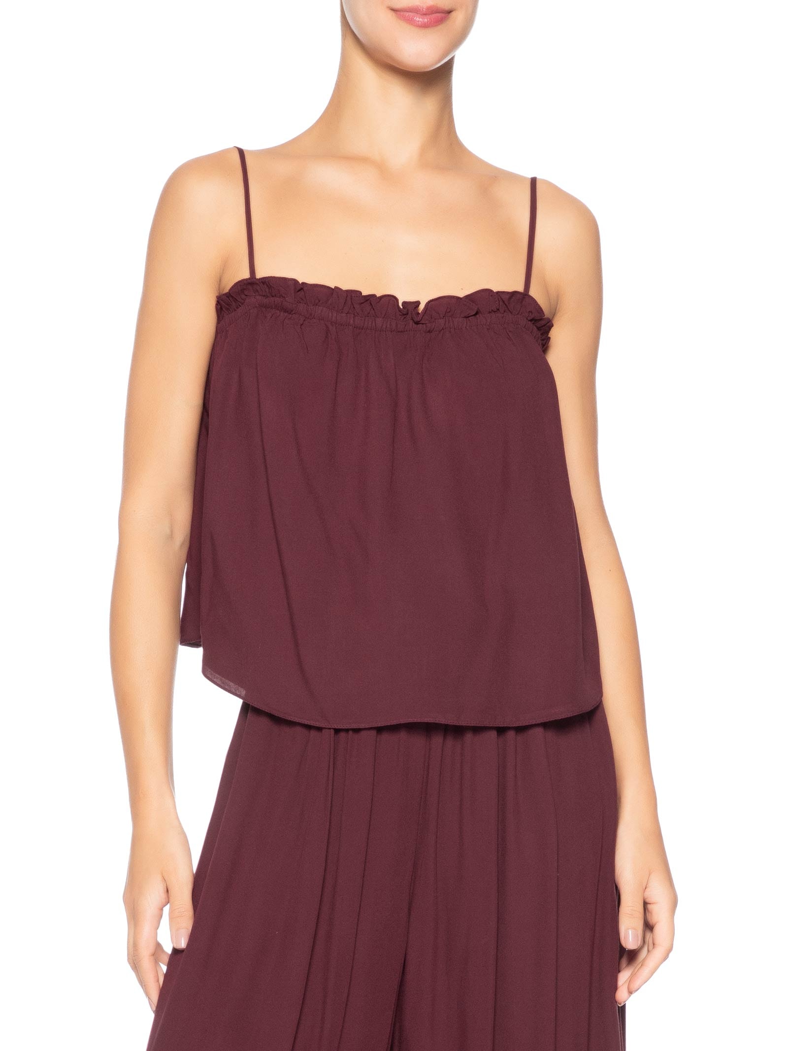 Blusa Feminina Decote Babadinho – Marrom Dress To