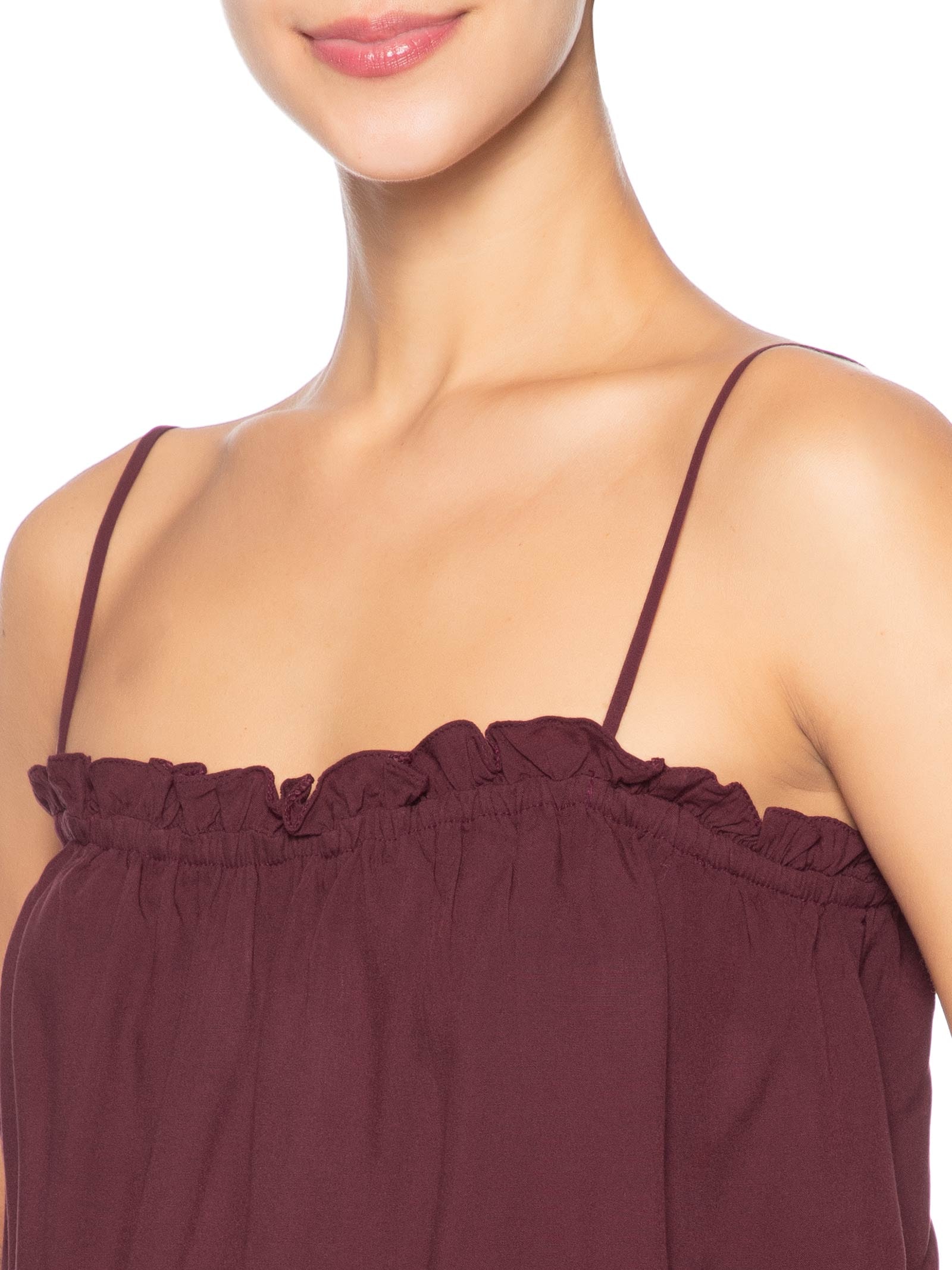 Blusa Feminina Decote Babadinho – Marrom Dress To