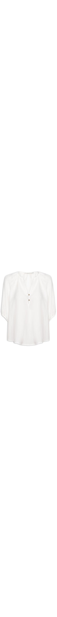 Blusa Feminina Decote Botões - Branco