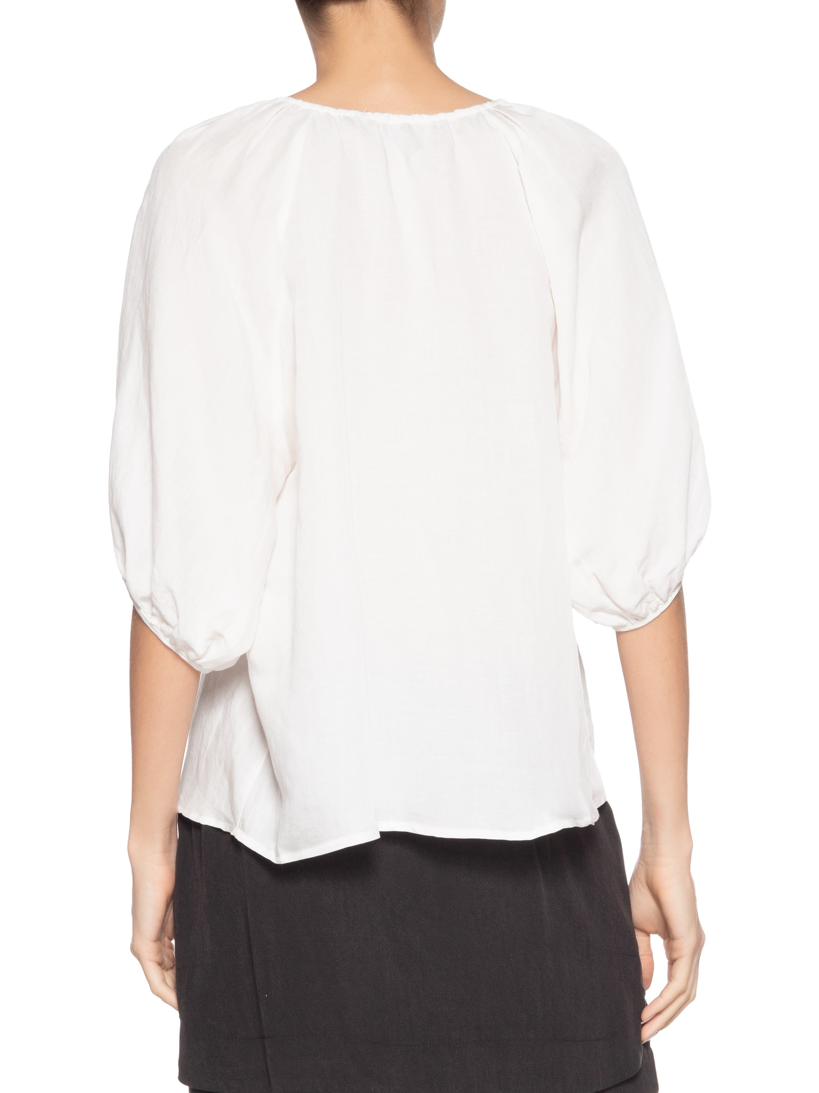 Blusa Feminina Decote Botões Branco Maria Filó