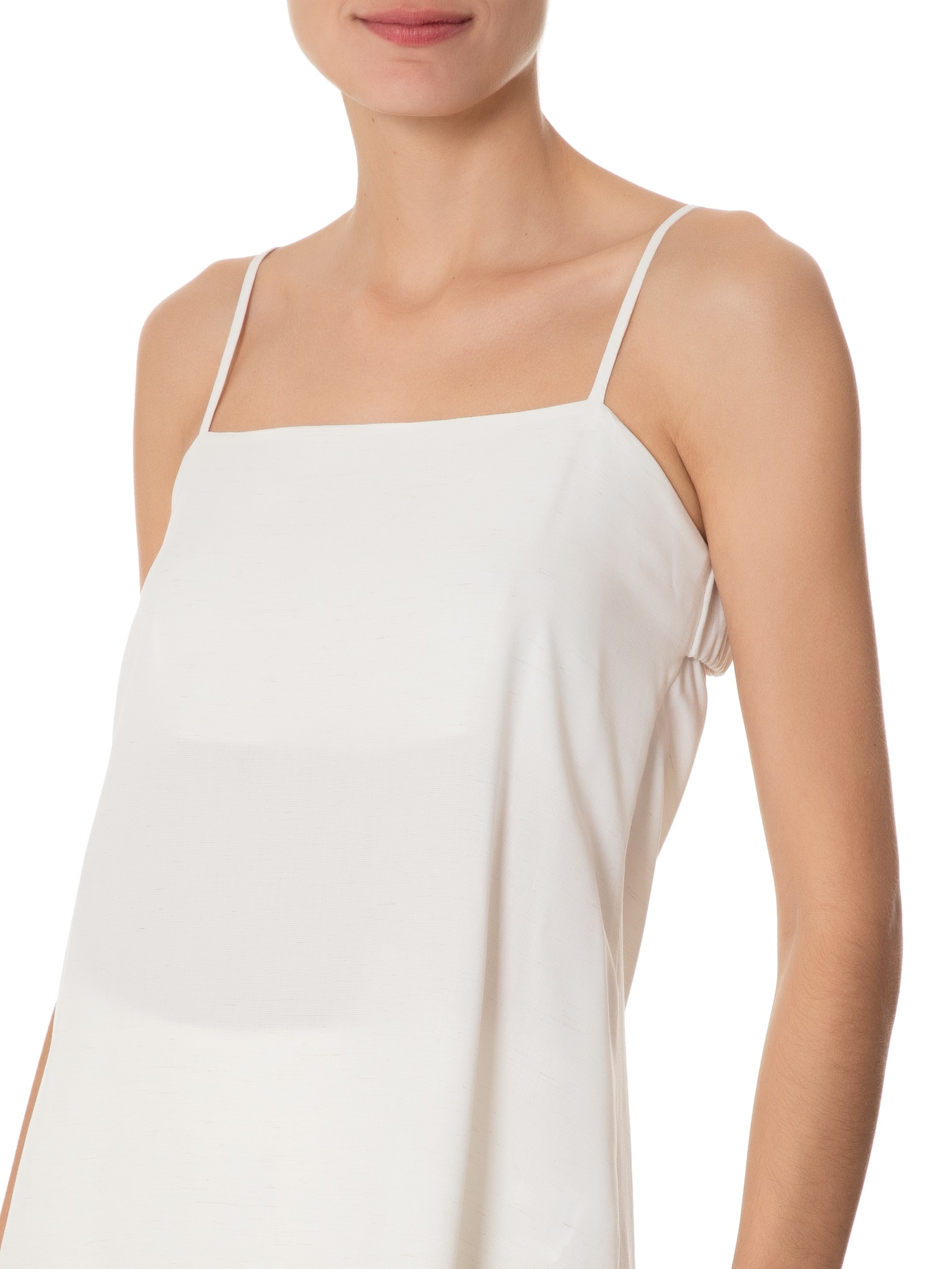 Blusa Feminina Decote Costas Degage Off White Dress To