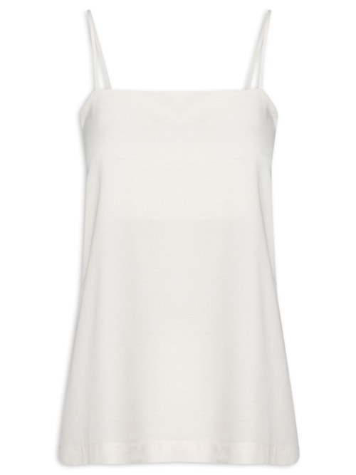 Blusa Feminina Decote Costas Degage - Off White