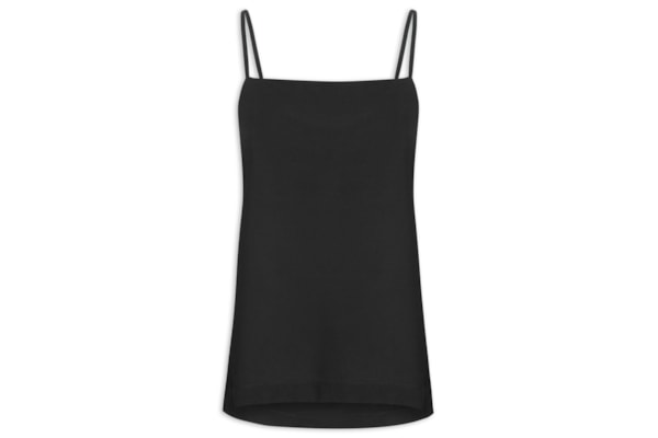 Blusa Feminina Decote Costas Degagê - Preto