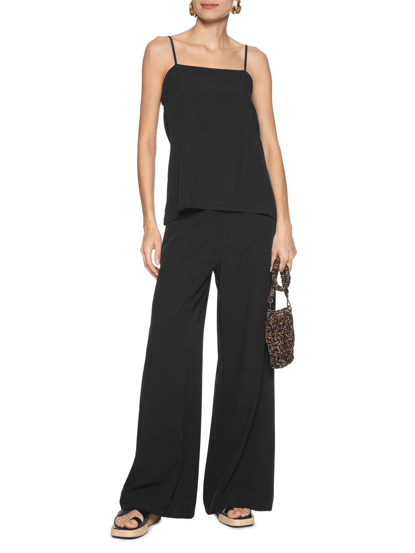 Blusa Feminina Decote Costas Degagê Preto Dress To