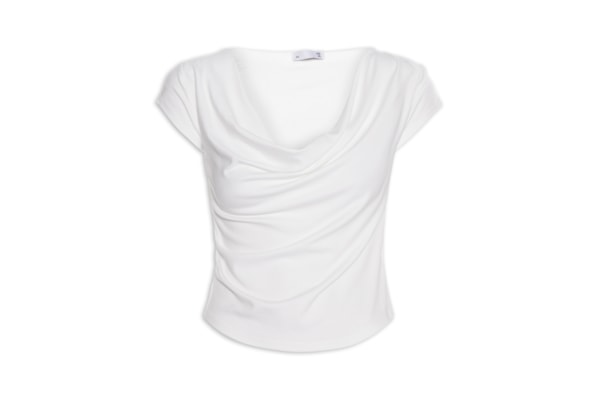 Blusa Feminina Decote Degagê - Off White