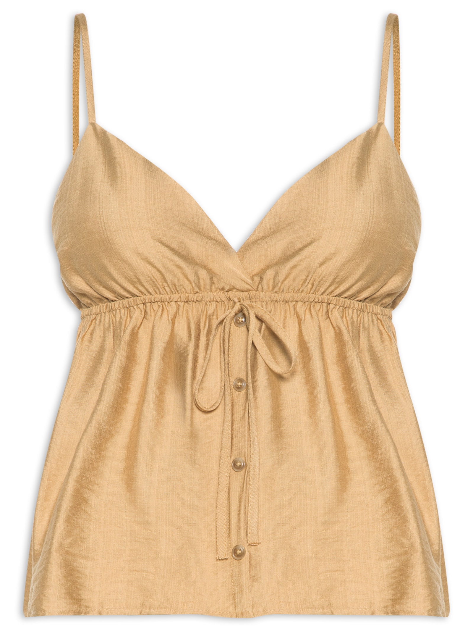 Blusa Feminina Decote Em V Marrom Market 33
