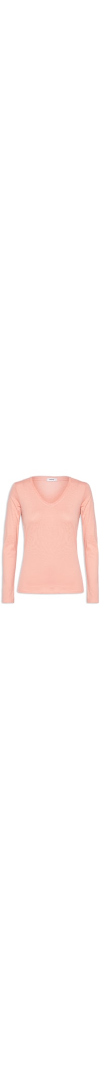 Blusa Feminina Decote Em V - Rosa