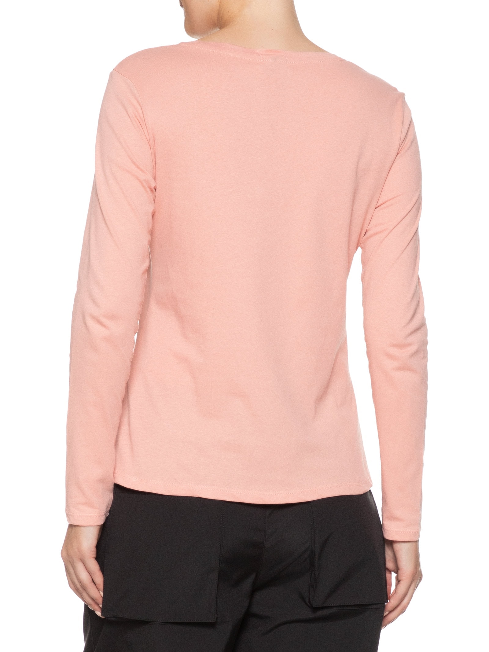 Blusa Feminina Decote Em V Rosa Basiq