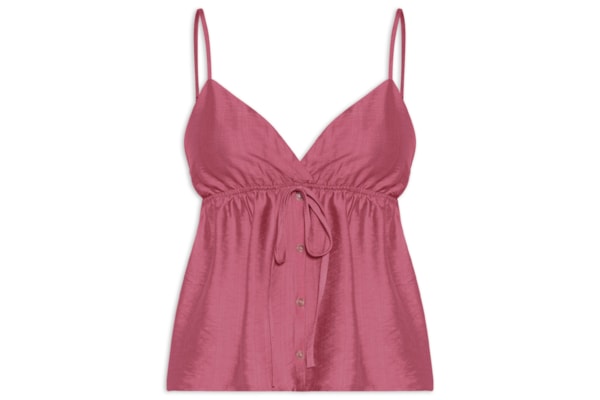 Blusa Feminina Decote Em V - Rosa