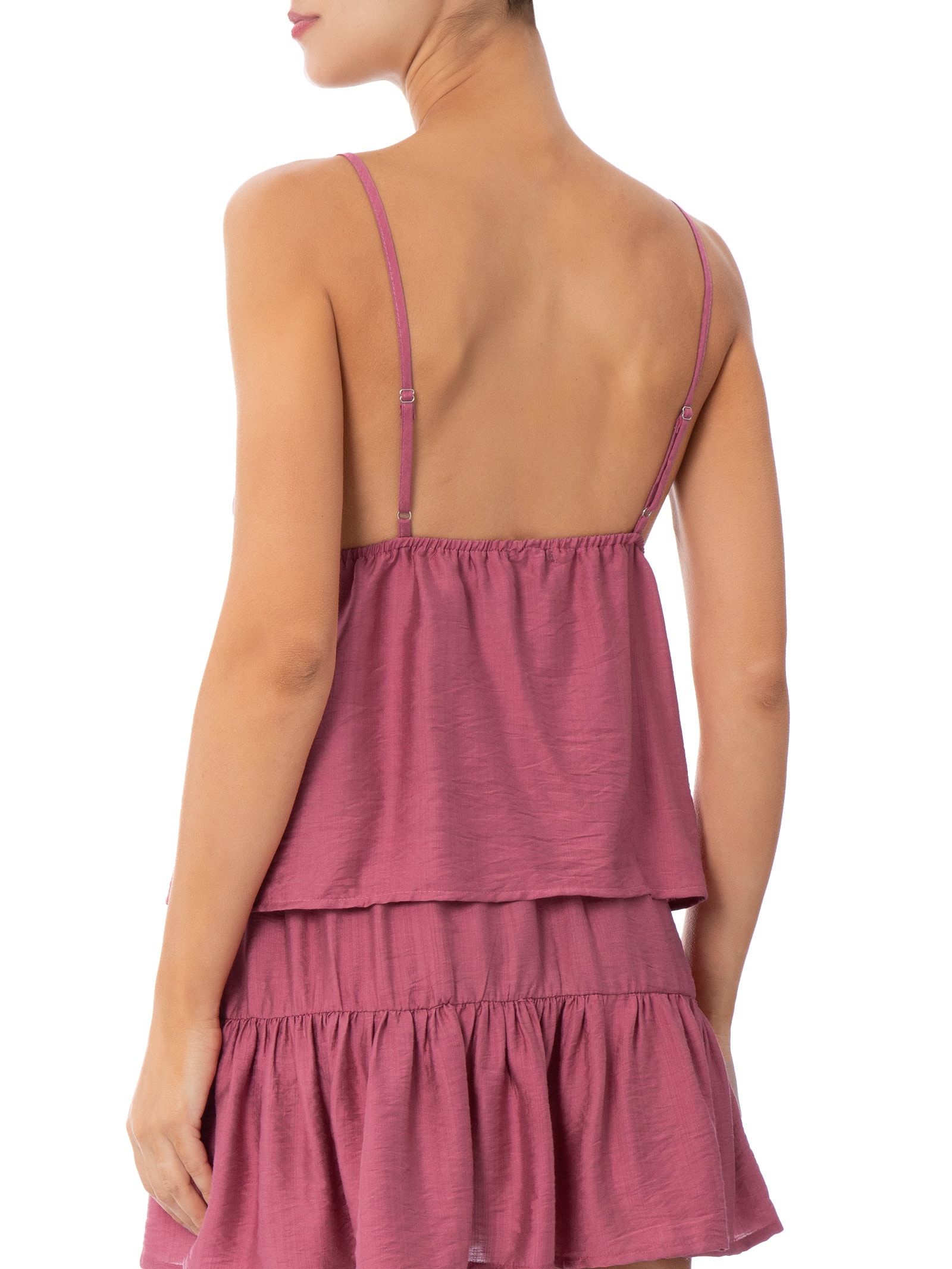 Blusa Feminina Decote Em V Rosa Market 33