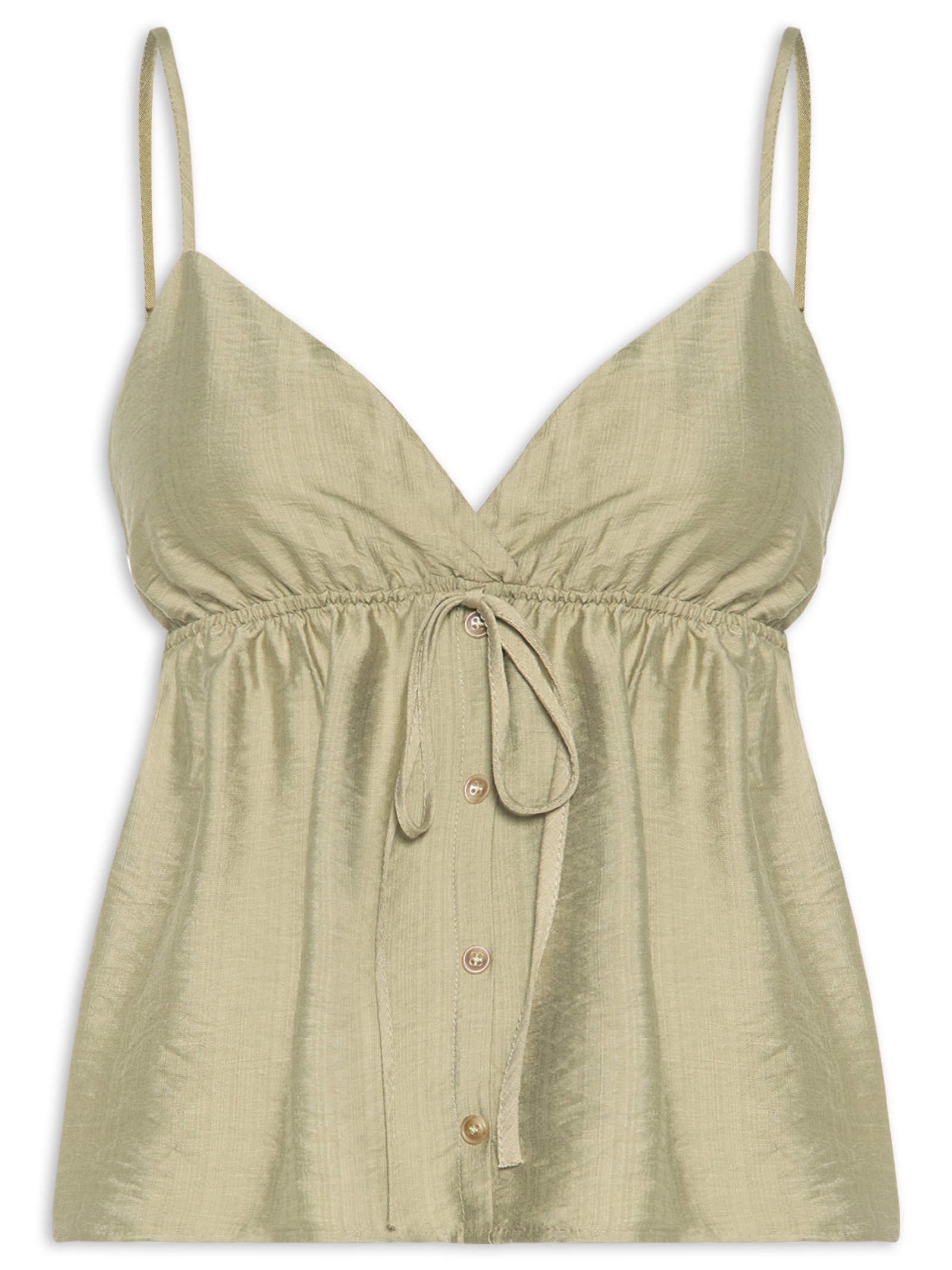 Blusa Feminina Decote Em V Verde Market 33