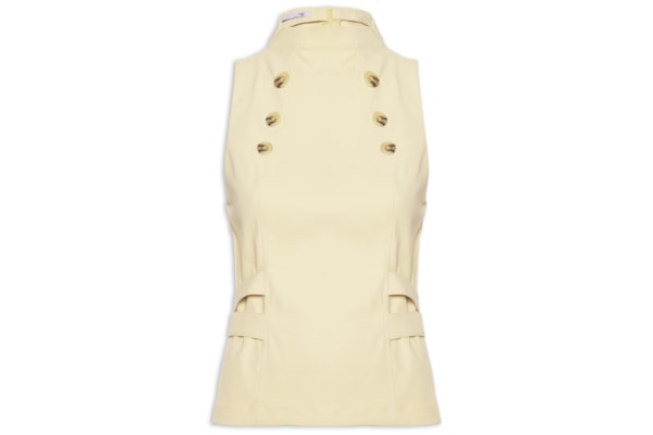 Blusa Feminina Decote Halter - Bege