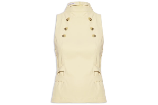 Blusa Feminina Decote Halter - Bege
