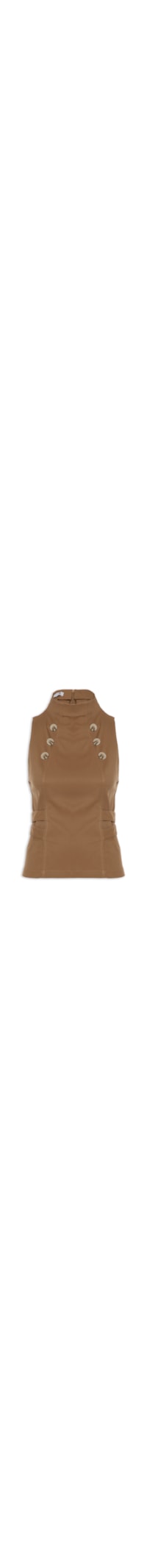 Blusa Feminina Decote Halter - Marrom