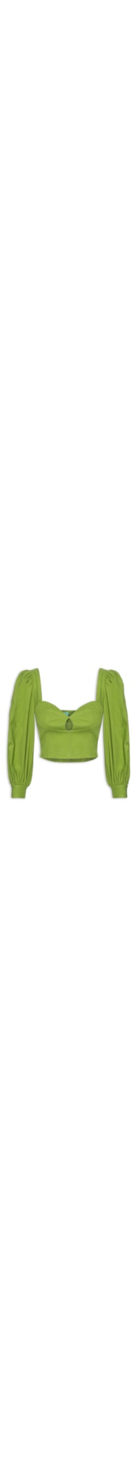 Blusa Feminina Decote Mangões - Verde