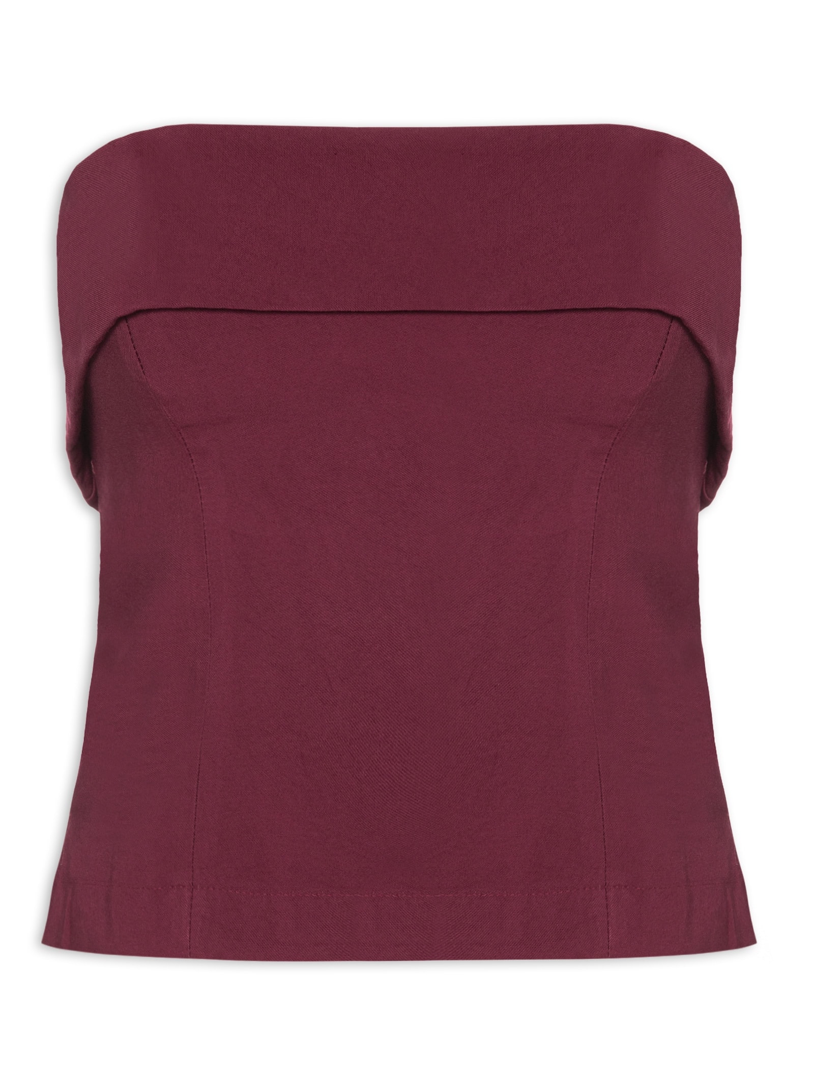 Blusa Feminina Decote Pala Sobreposta Vermelho Dress To