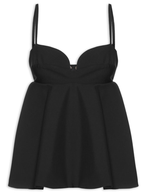 Blusa Feminina Decote - Preto